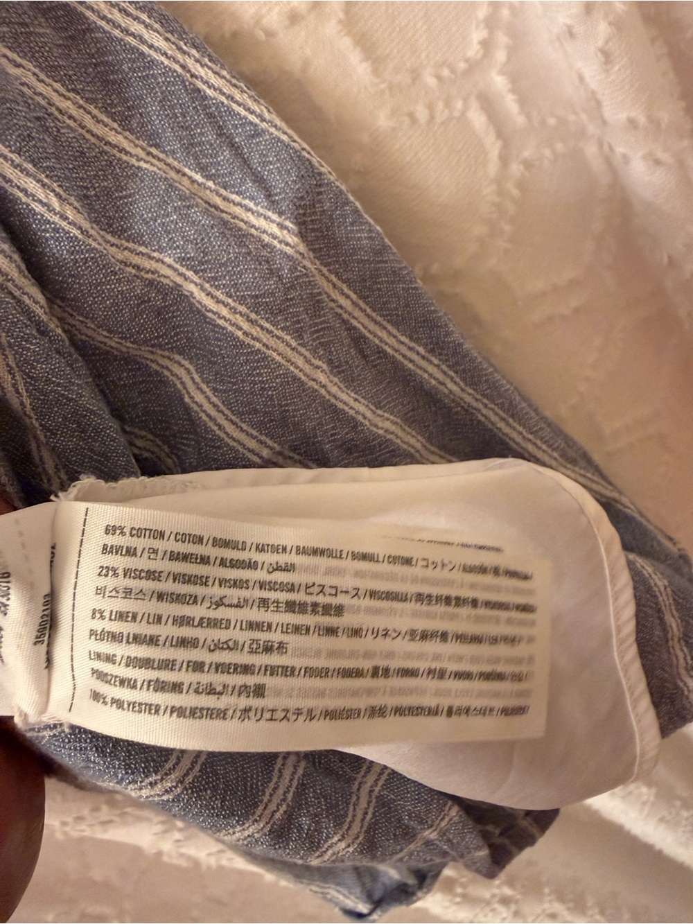 Hollister Blue and White Striped Button-Front Sundress - Picture 11 of 11
